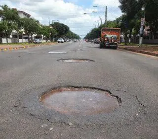 buracos em Campo Grande