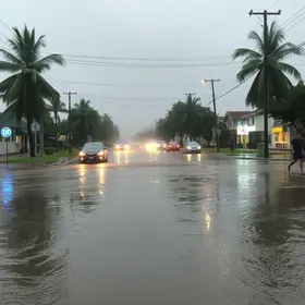 chuva forte em Campo Grande