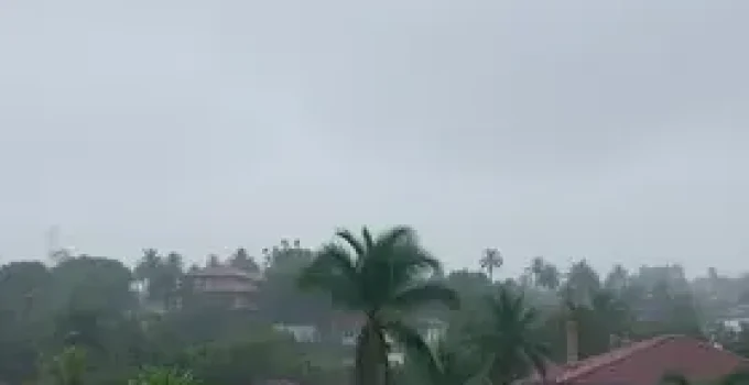 chuva e ventania