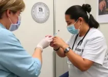 plantão de vacinação contra gripe