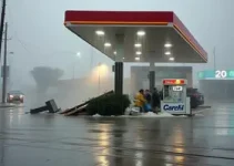 teto de posto de combustíveis
