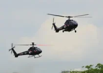 helicópteros sobrevoam Campo Grande