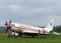 avião que teria caído após decolagem